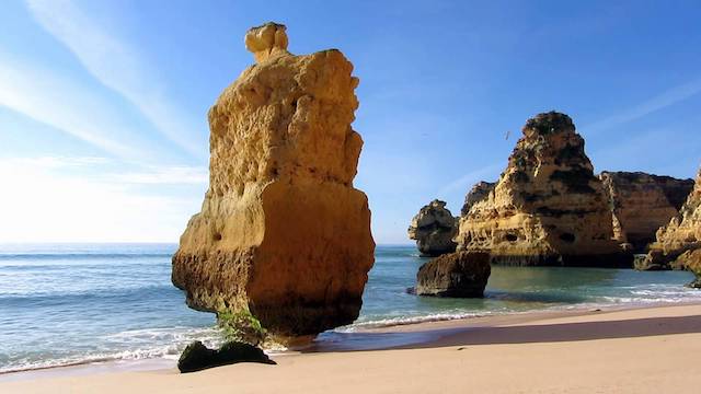 Praia da Marinha na Lagoa